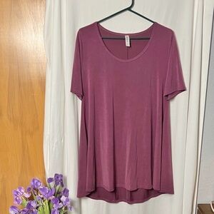 LuLaRoe Women's Maroon Perfect T Tunic Top Size Medium